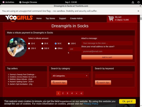 $1 Dreamgirls In Socks Trial