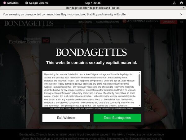 Bondagettes.com Trial Membership Offer