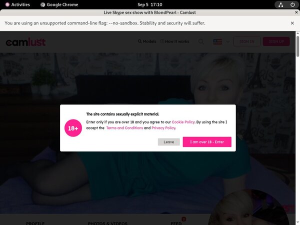 Camlust.com Canadian Dollars