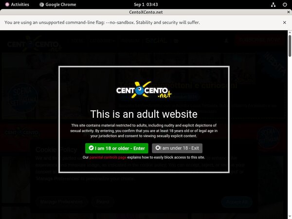 Centoxcento Gratis Password