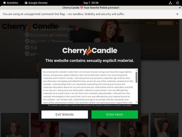 Cherry Candle Tube