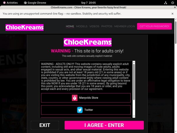 Chloekreams.com Member Login Free