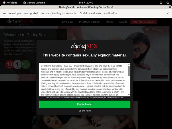 Daringsexhd.com Members Area
