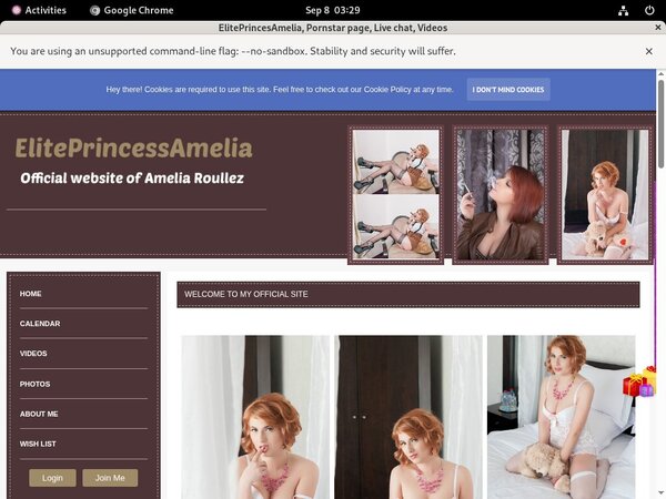 Eliteprincessamelia.modelcentro.com ??