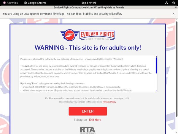 Evolvedfights Trial Membership $1