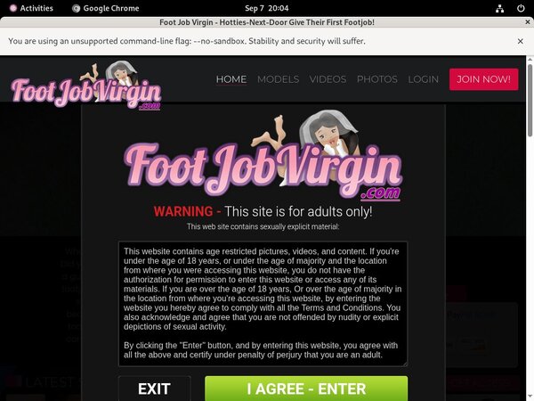 Free Foot Job Virgin Code