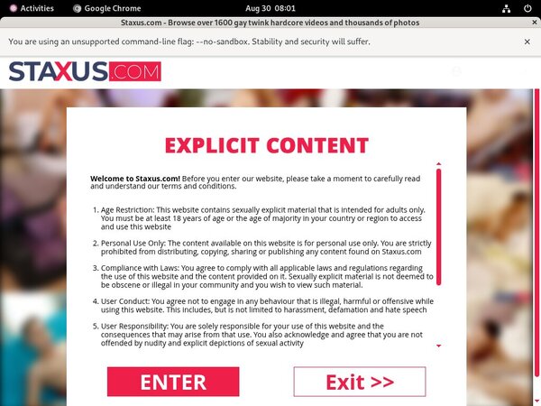 Free Staxus.com User