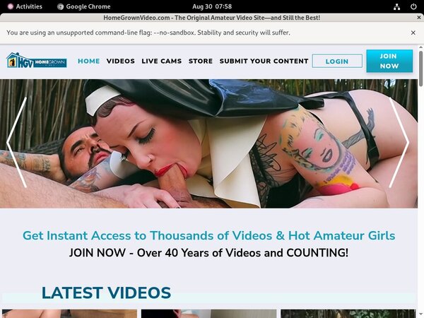 Join Homegrownvideo.com Gift Card