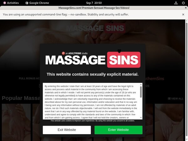 Massage Sins Account Premium