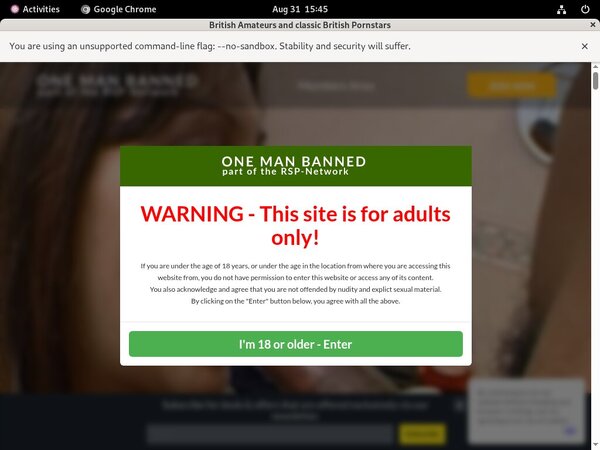 One Man Banned Lower Price