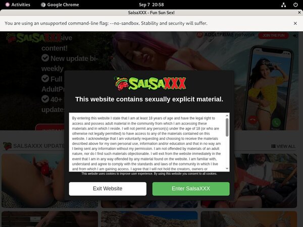 Promo Salsa XXX Free Trial