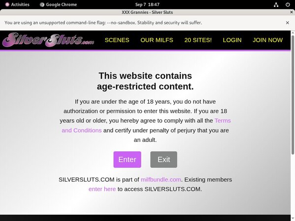 Silversluts.com Join By Phone