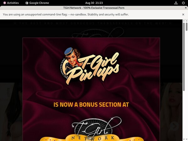 TGirl Pinups Sign Up Discount TGirl Pinups Sign Up Discount