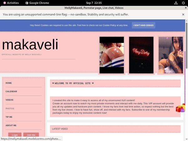 Trial Mellymakaveli.modelcentro.com Membership