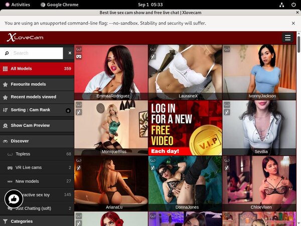 Xlovecam.com Web Site