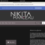 Account On Nikitamarceau.modelcentro.com